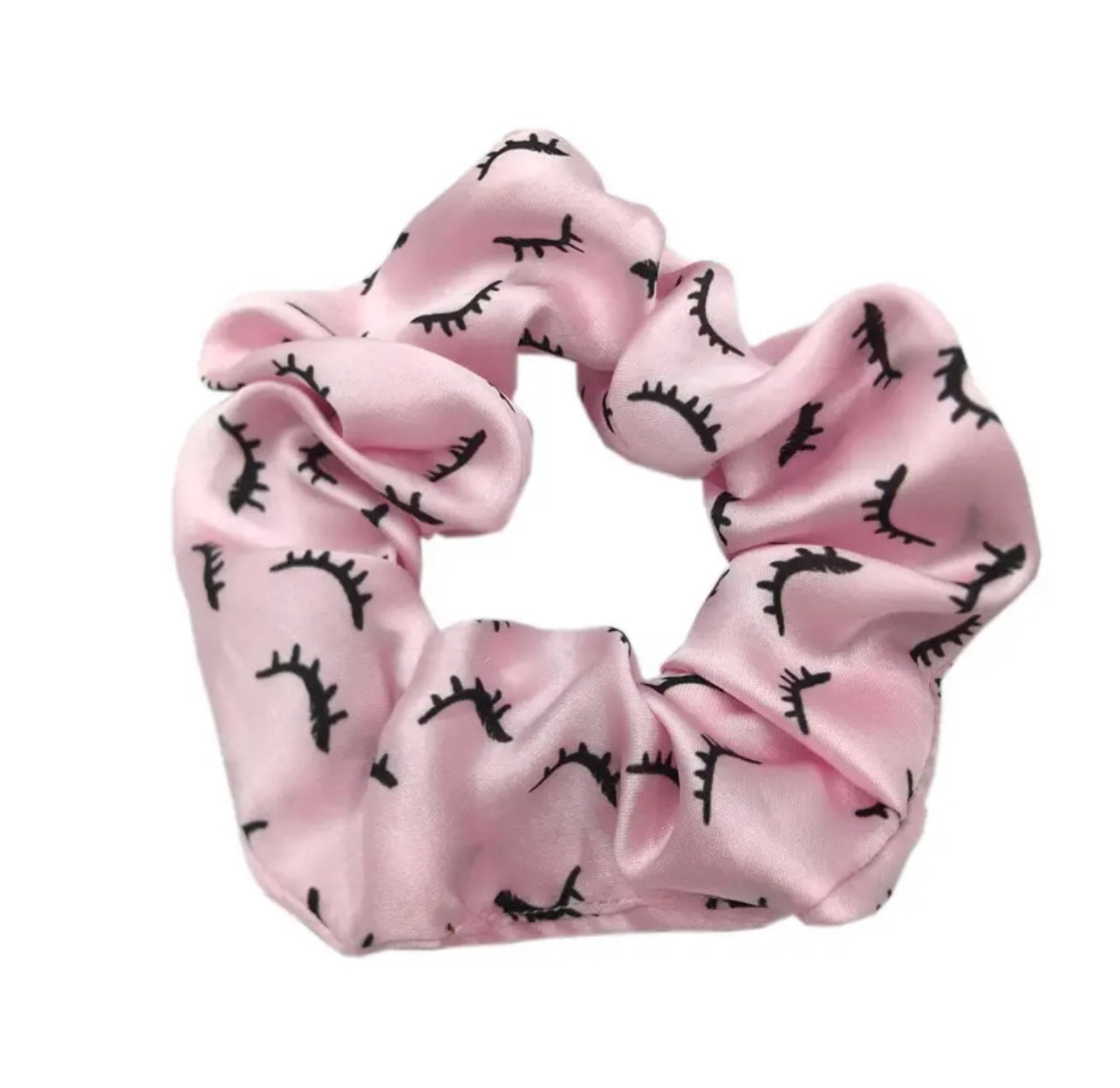 Satin Eyelash Scrunchie