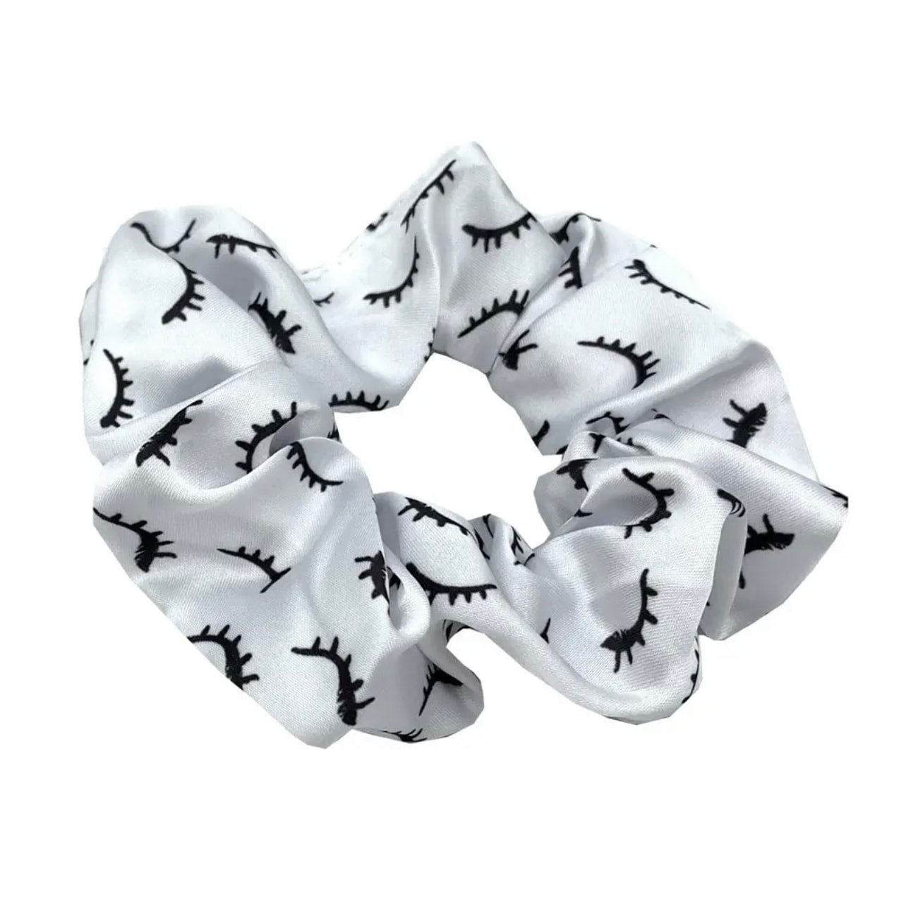 Satin Eyelash Scrunchie