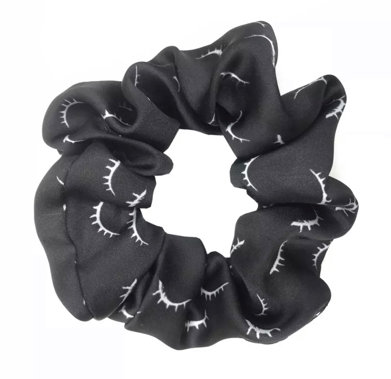 Satin Eyelash Scrunchie